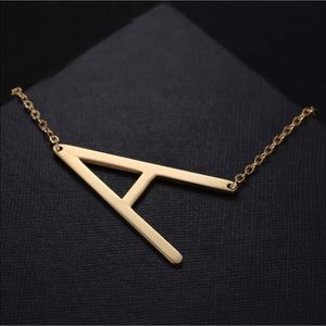 Initial “A” Gold Plated Necklace